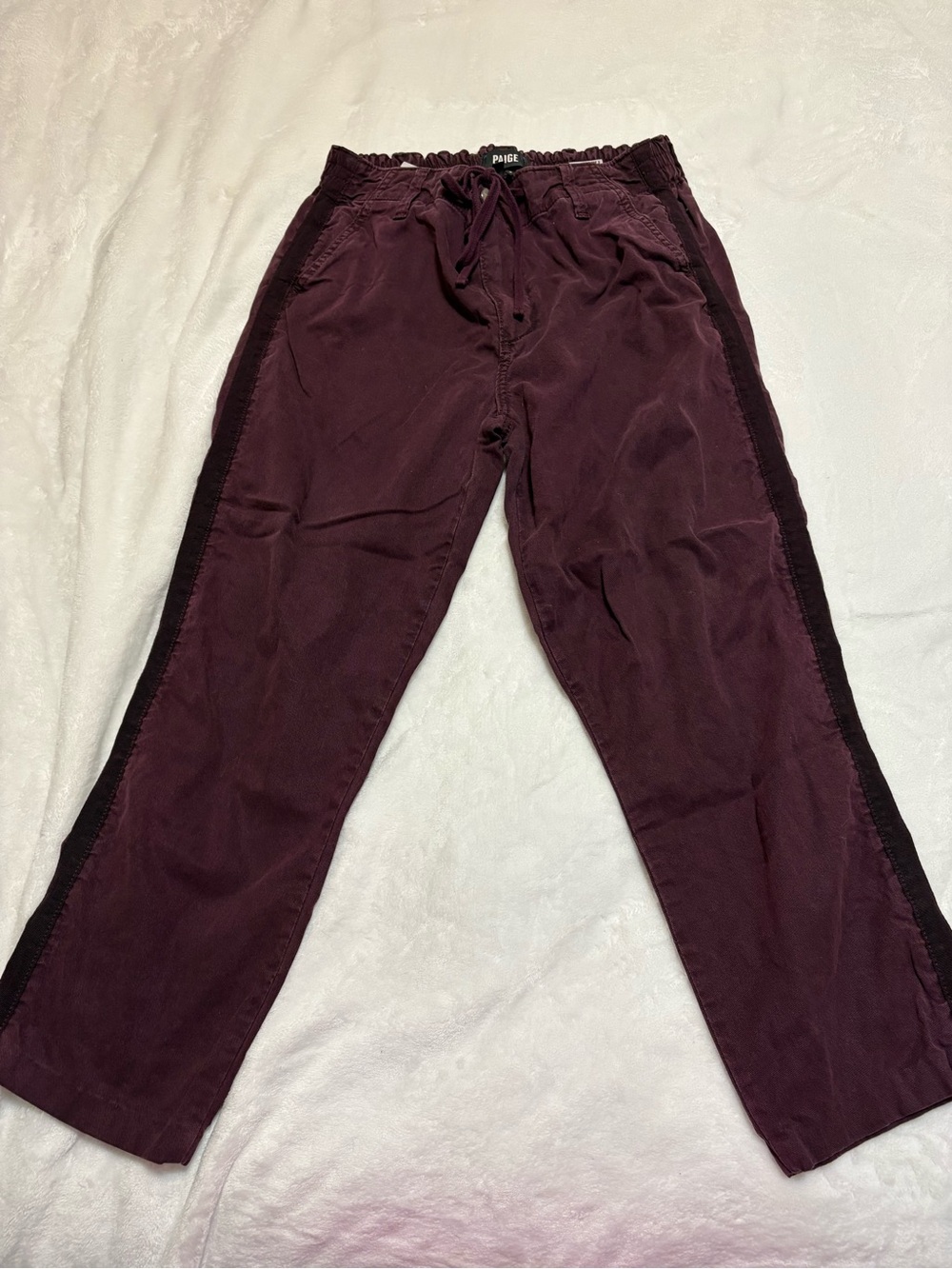 PAIGE BURGUNDY TROUSERS